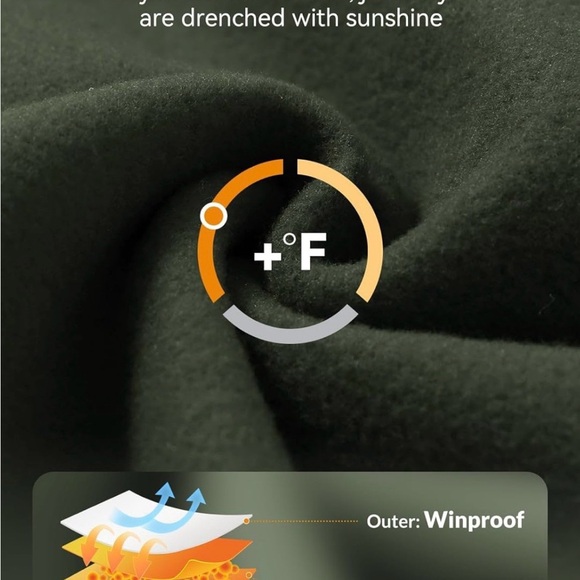 NWT baleaf Women's Fleece Lined Leggings M, greenWater Resistant Thermal Pockets - Picture 3 of 5